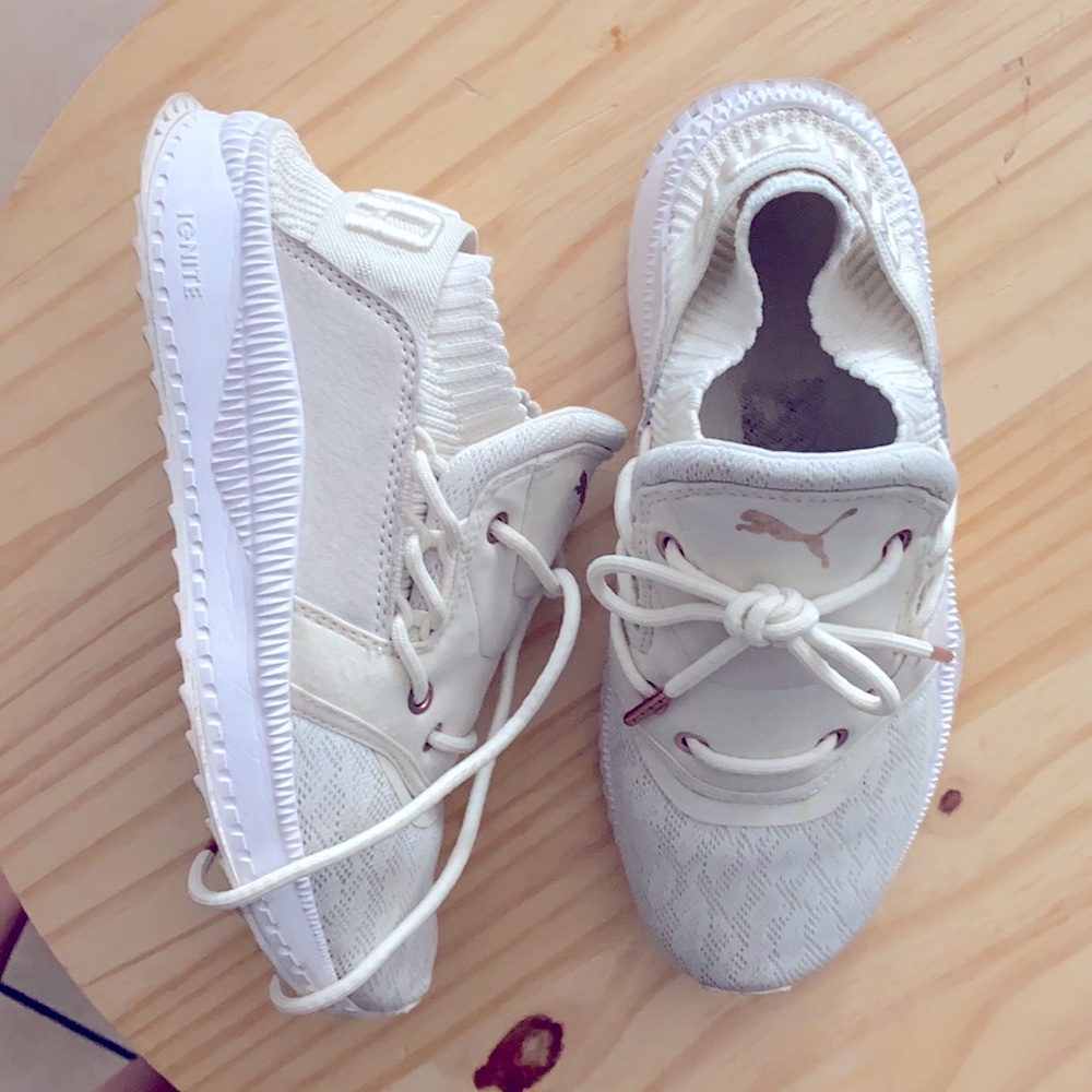 Puma Ignite in Tan with Rose Gold Logo